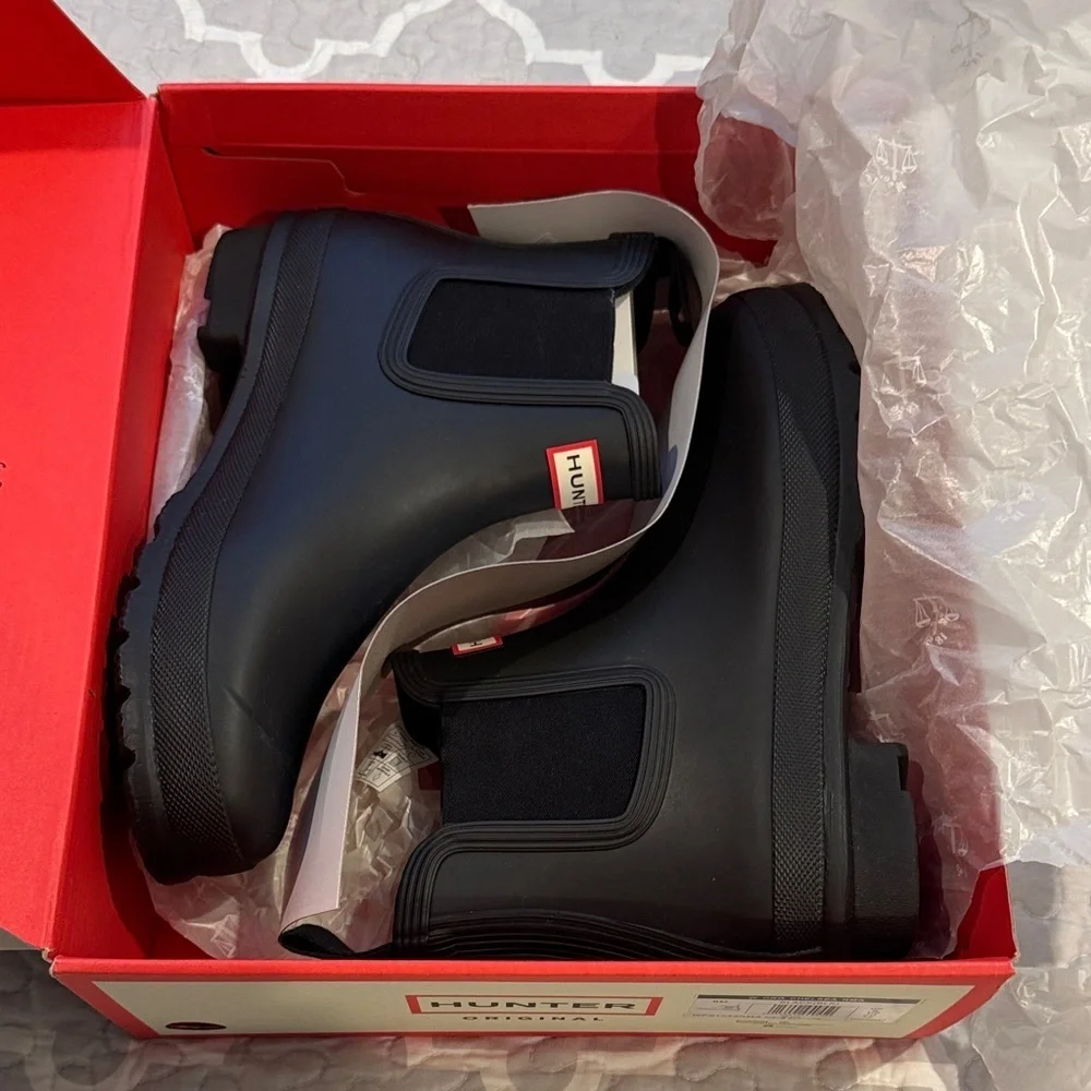 Hunter Original Chelsea Ankle Boots Sz 10